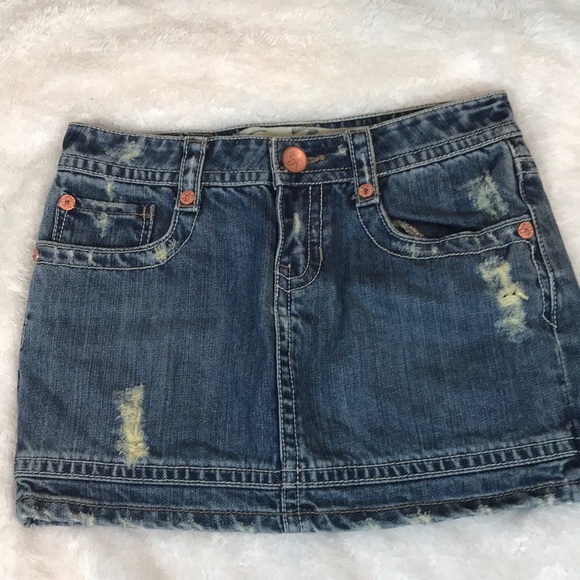Seven7 Dresses & Skirts - Seven 7 Distressed Jean Skirt Size 26